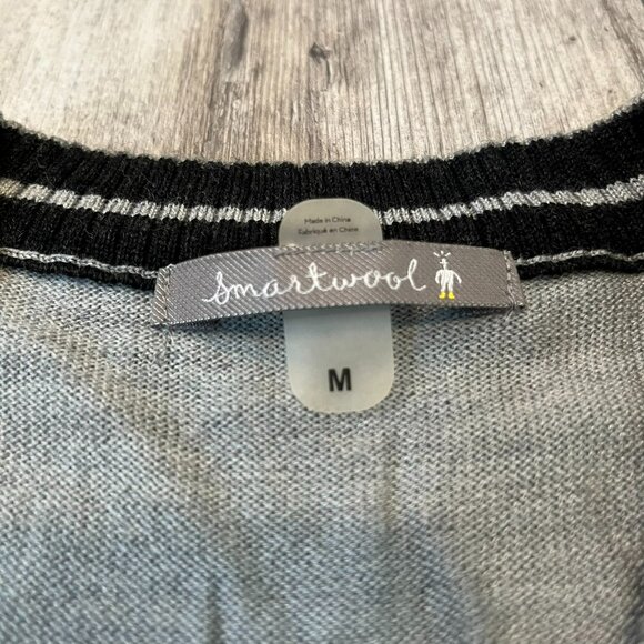 Smartwool Men's Sparwood V-Neck Merino Sweater, Light Gray Heather, Medium - Picture 2 of 7